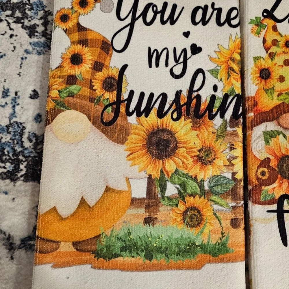 Sunflower Themed Kitchen Towels - Picture 9 of 12